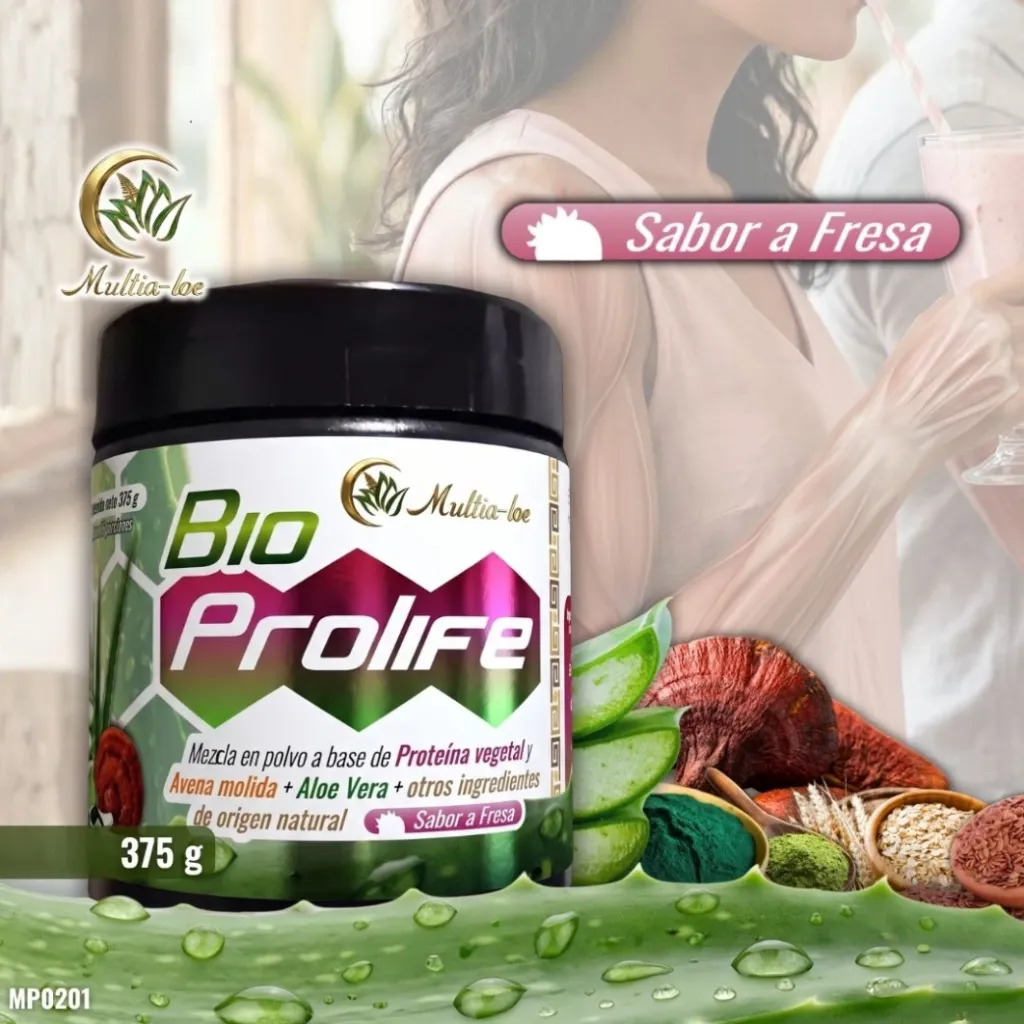 BIO PROLIFE Malteada sabor a Fresa 375 g